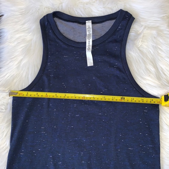 Lululemon Swiftly Relaxed Tank Cosmic Shift Hyper Blue / Black Size 4 - Picture 11 of 14
